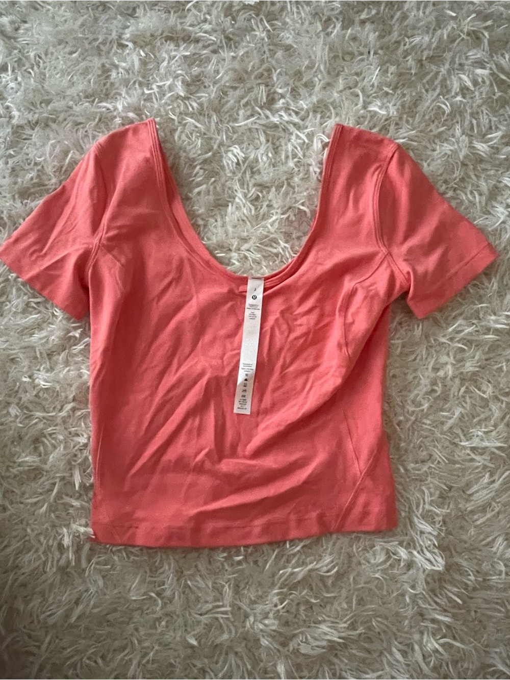 Lululemon Align Tee Coral Short Sleeve Top